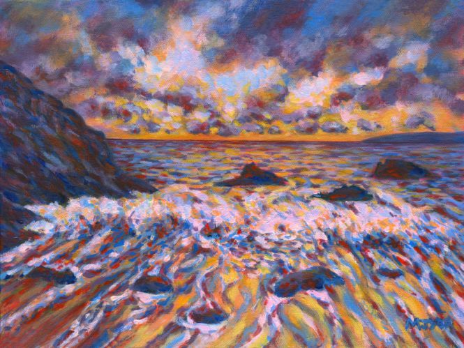 fantasy sunset seascape painting for sale