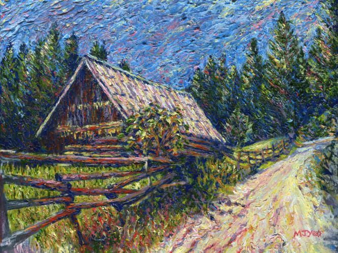 slovenian shed painting for sale