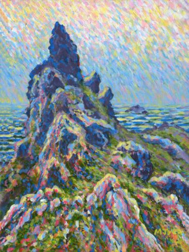 South Devon Coast impressionist painting for sale
