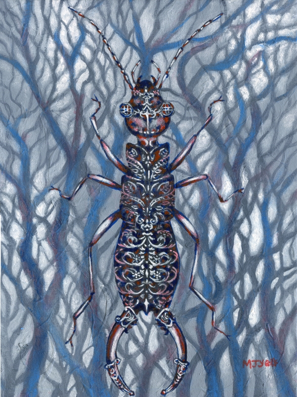 decorative earwig insect art painting for sale