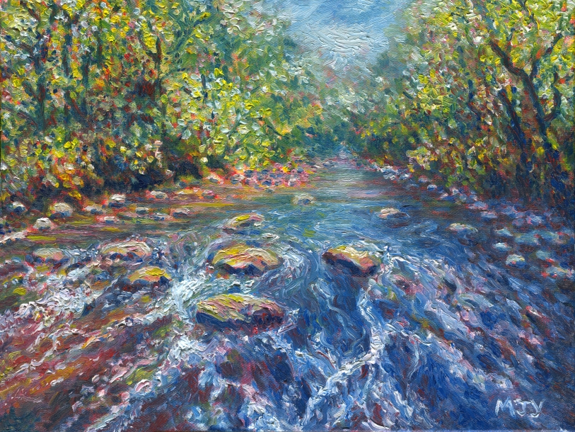 river art oil painting for sale