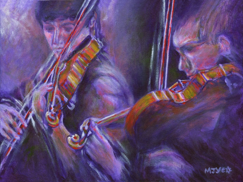 Violins music art painting for sale